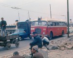 Old Bus on Galata Bridge 1967