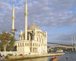 Ortakoy Mosque and Boshorus Bridge from Europe to Aisa